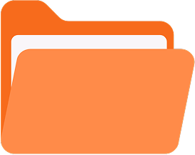 impacto visual orange folder